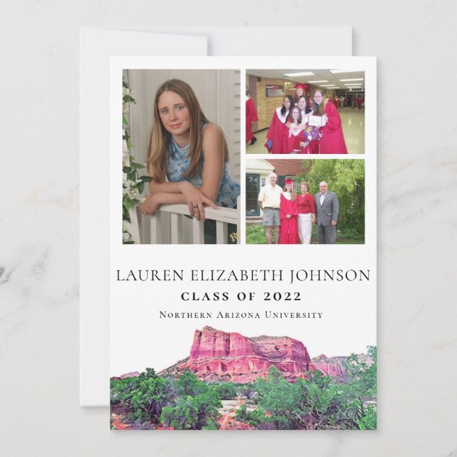 Anúncio de Graduação de Fotografias da Arizona 3 (Frente)