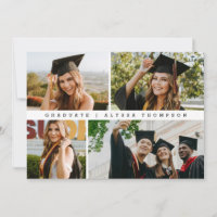 Anúncio de Graduação de Fotografias de Formando Mi