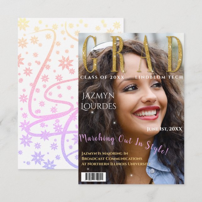 Anúncio de Graduação de Fotografias do Cobrir Revi (Frente/Verso)