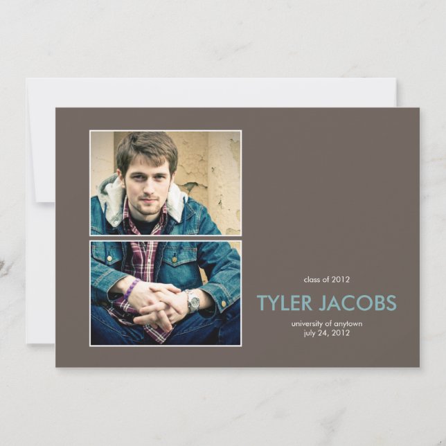 Anúncio de Graduação de Fotografias Ligado (Frente)