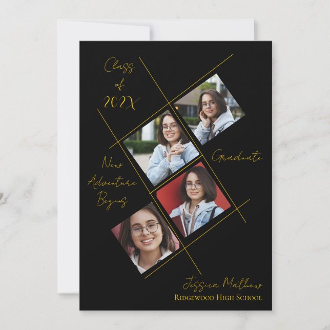 Anúncio De Graduação De Fotografias Múltiplas 2025 (Frente)