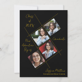 Anúncio De Graduação De Fotografias Múltiplas 2025