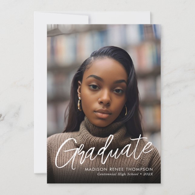 Anúncio de Graduação de Fotoleap (Frente)