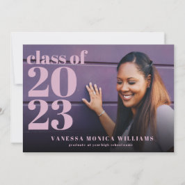 Anúncio de Graduação de Fotos 2022 de lavanda