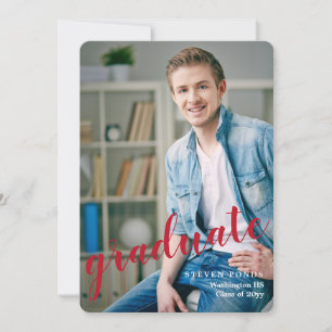 Anúncio de Graduação de Fotos do Formando