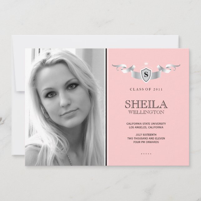 Anúncio de Graduação de Fotos do Shield (Frente)