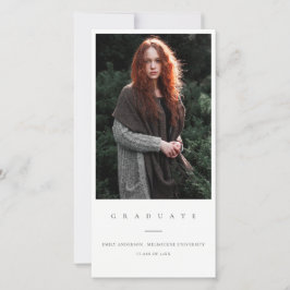 ANÚNCIO DE GRADUAÇÃO DE FOTOS LIMPA MÍNIMA CHIC