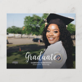 Anúncio de graduação de fotos minimalista 2