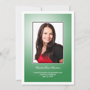 Anúncio de graduação de fotos personalizadas do Em