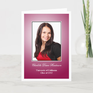 Anúncio de graduação de fotos personalizadas em ve