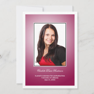 Anúncio de graduação de fotos personalizadas em ve