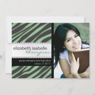 Anúncio de graduação de Garota Zebra e Jewel
