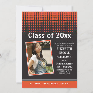 Anúncio de Graduação de Pontos Modernos (laranj