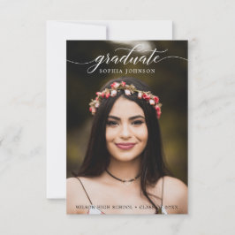 Anúncio de Graduação de Script Clássico com Foto