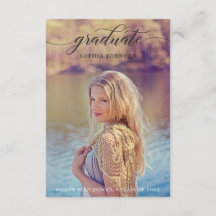 Anúncio de Graduação de Script Clássico com Foto