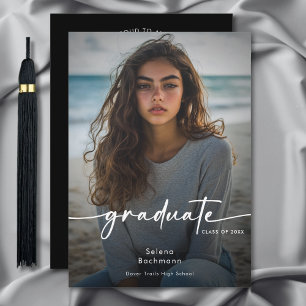 Anúncio de Graduação de Script de Foto Moderno
