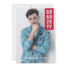 Anúncio de Graduação de Tabulação Vermelha