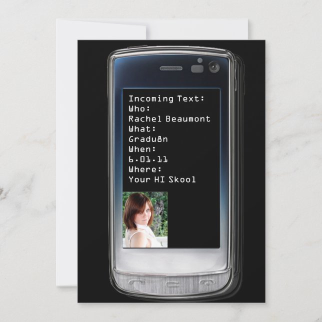 Anúncio de Graduação de Texto de Celular (Frente)