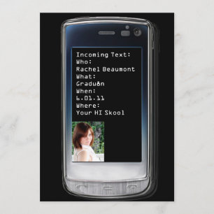 Anúncio de Graduação de Texto de Celular