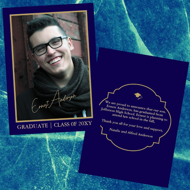 Anúncio de Graduação do Formando de Foto Moderno A (Criador carregado)