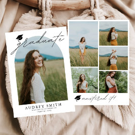 Anúncio de Graduação do formando Mastered it