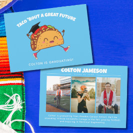 Anúncio de graduação do futuro Excelente do Taco