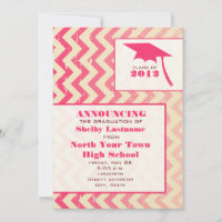 Anúncio de graduação do Ombre Zigzag 2012 rachado