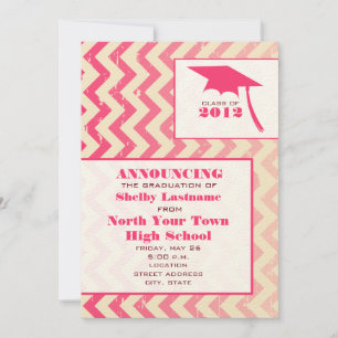Anúncio de graduação do Ombre Zigzag 2012 rachado