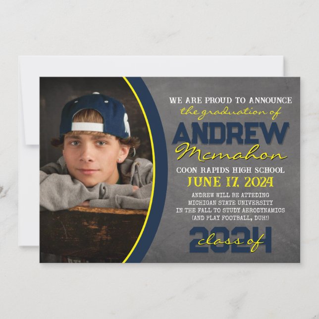 Anúncio de graduação do quadro de chaleiras marinh (Frente)