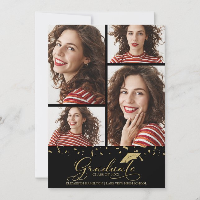 Anúncio de graduação do segundo grau 4 Foto (Frente)