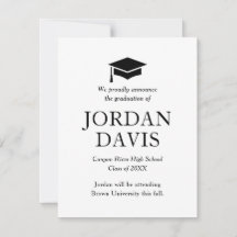 Anúncio de graduação do Segundo grau clássico