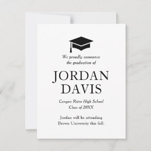 Anúncio de graduação do Segundo grau clássico