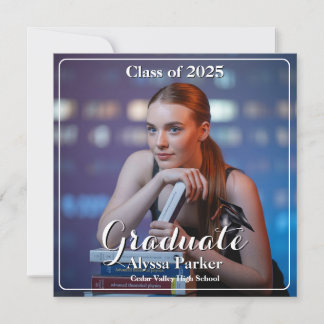 Anúncio de graduação do Segundo grau de 4 fotos