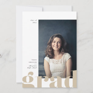 Anúncio de Graduação do Tipo Grande Negrito