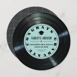 Anúncio de graduação do Vinyl Record Turquoise