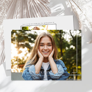 Anúncio de Graduação e Convite com Fotos