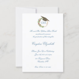 Anúncio de Graduação Elegante e Convidados do Part