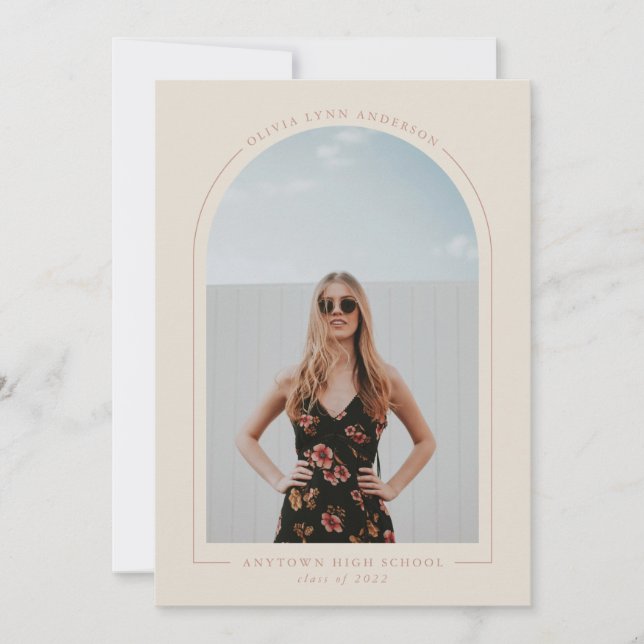 Anúncio de Graduação em Arco Moderno (Frente)