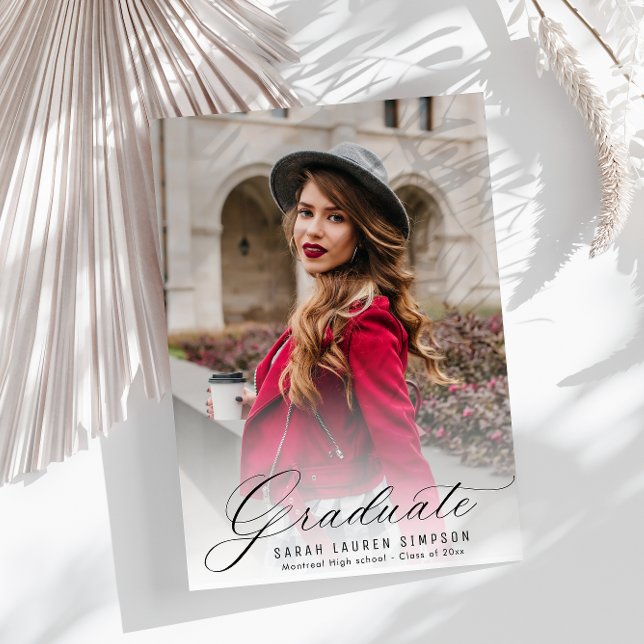 Anúncio de graduação em caligrafia moderna (Criador carregado)