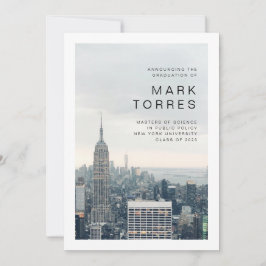 Anúncio de Graduação em Nova Iorque