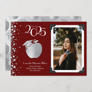 Anúncio de Graduação em Prata na Educação de Profe