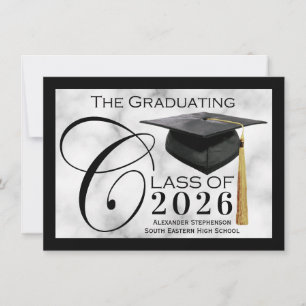 Anúncio de Graduação em Preto Clássico