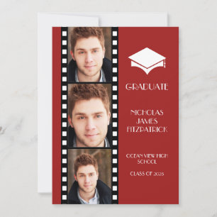 Anúncio de Graduação Faixa de Filme de Hollywood