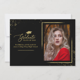Anúncio de Graduação Festivo Chic com Brilho Doura