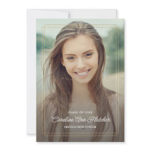 Anúncio de Graduação Floral Moderna de Foto Person