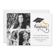 Anúncio de Graduação Hip Hip Hooray