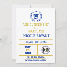 Anúncio de graduação HS