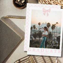 Anúncio de Graduação Laço Rosa Coquette Branco