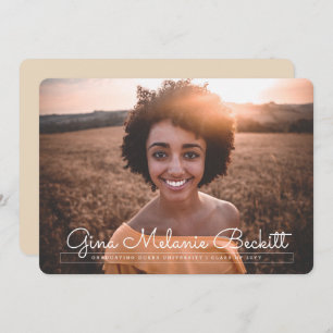 Anúncio de graduação minimalista moderno