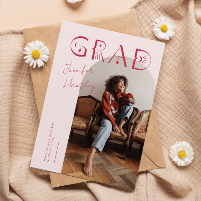 Anúncio de Graduação Mística do Arco Rosa FORMANDO (Criador carregado)